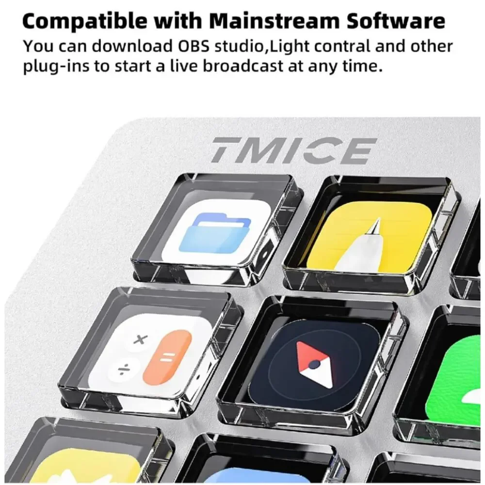 TMICE Stream Controller - Live Production Controller with 15 Customizable LCD Ke - Picture 4 of 7